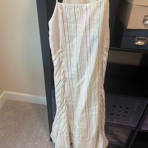Maxi dress, cream and colors